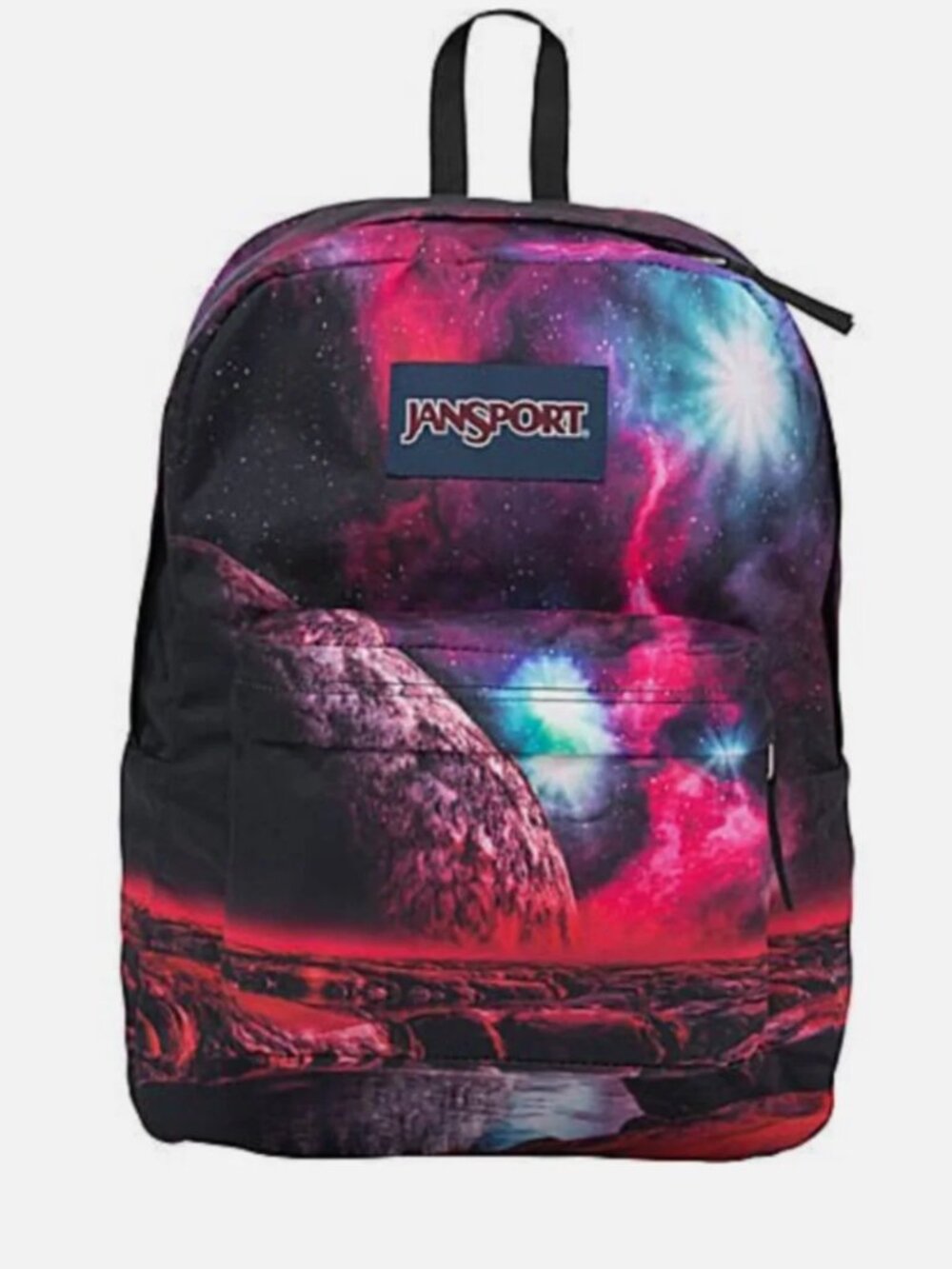 JanSport High Stakes Cosmic Water Backpack Unisex Galaxy Print